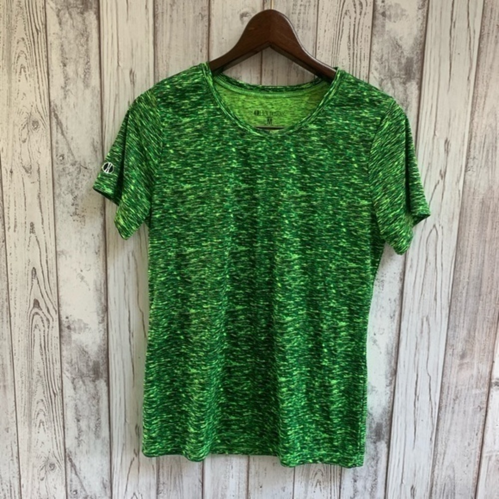 Holloway green short sleeve workout top size med